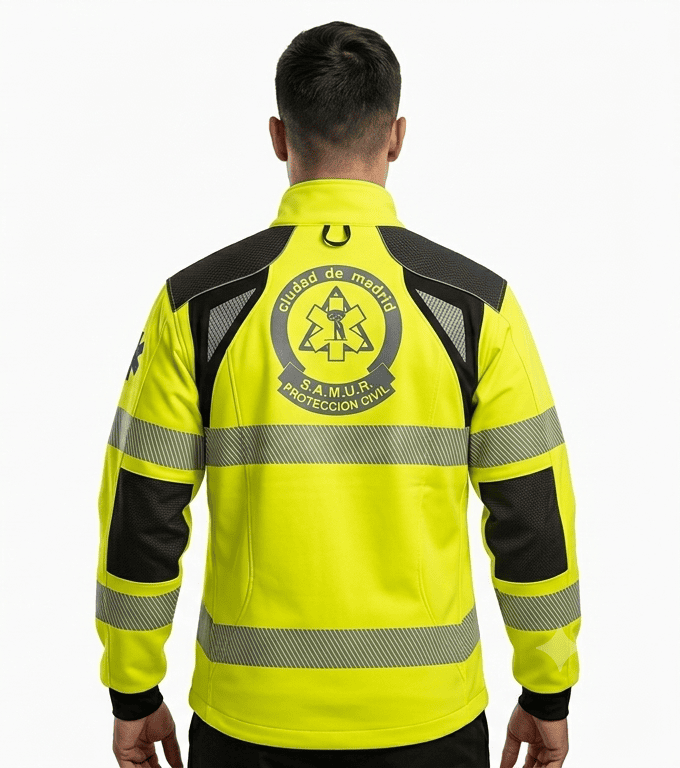 Chaqueta operativo SAMUR Vista Trasera